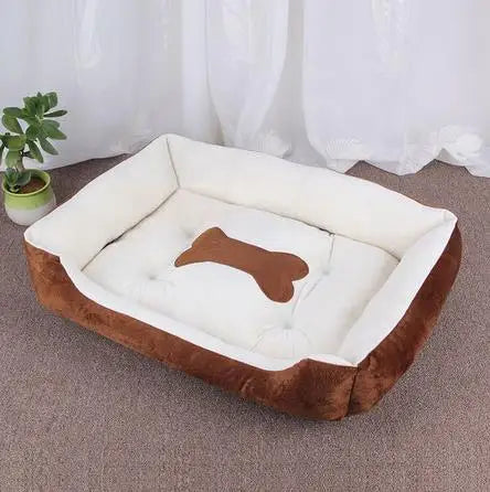 Large Pet House Dog Bed Cat Mat Long Plush Deep Sleeping Warm Soft Small Dog Cushion Calm Beds for Puppy Chihuahua
