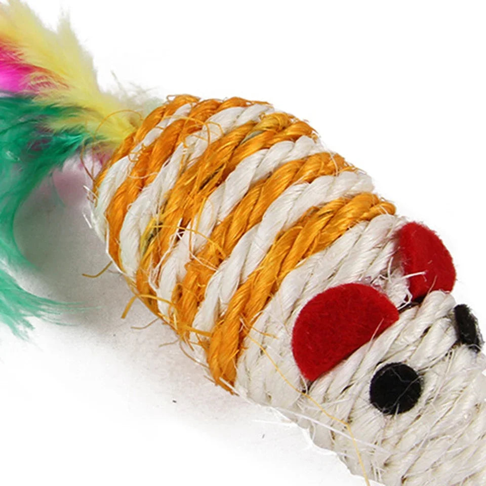DualPet Kitten Toys Variety Cat Toy Combination Set Cat Toy Funny Cat Stick Sisal Mouse Bell Ball Cat Supplies 20 Piece Set anti